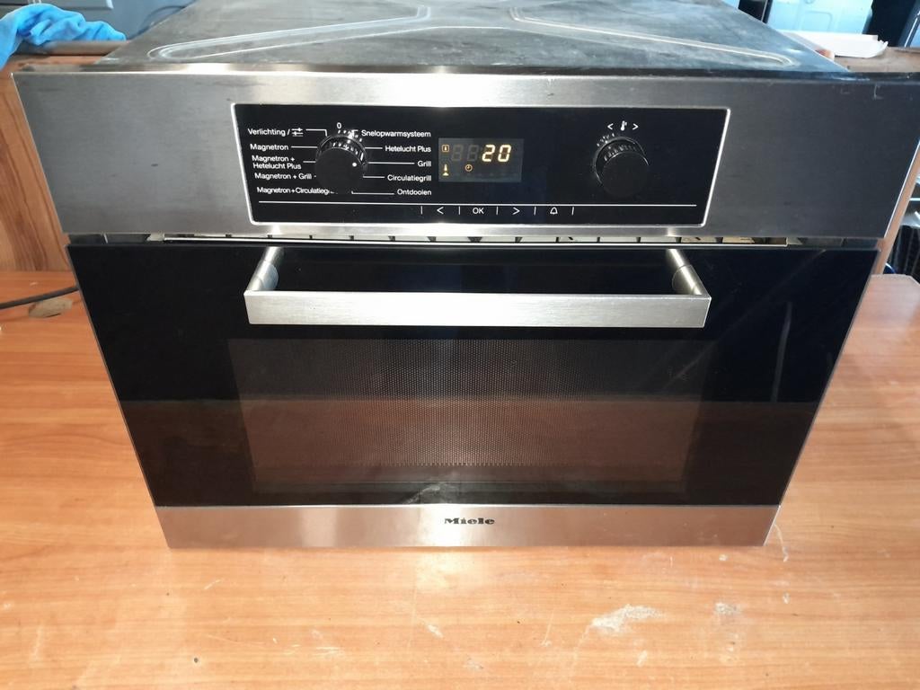 NETTE MIELE H5030M COMBI OVEN/MAGNETRON TE KOOP, Witgoed en Apparatuur, Magnetrons, Combimagnetron, Crisp, Gebruikt, 60 cm of meer