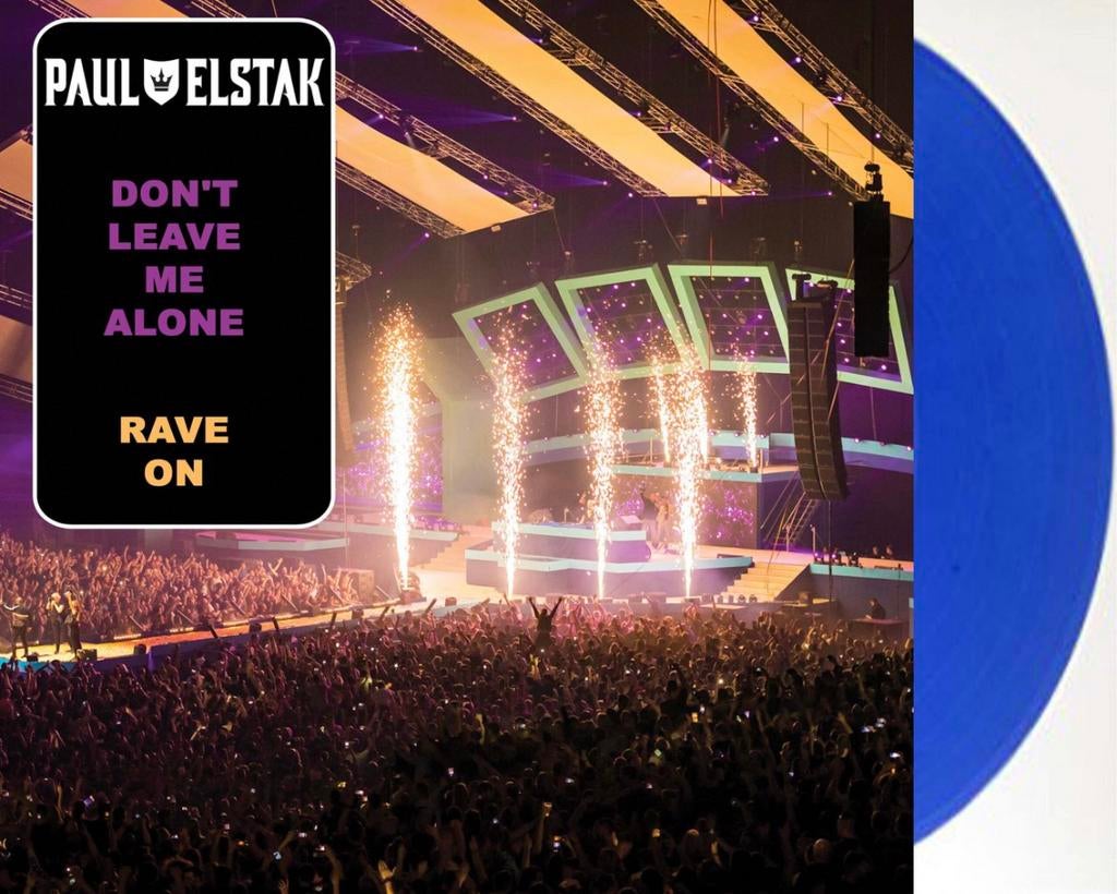 7” Paul Elstak - Don’t Leave Me Alone / Rave On, Ophalen of Verzenden, Zo goed als nieuw, Overige formaten, Levenslied of Smartlap