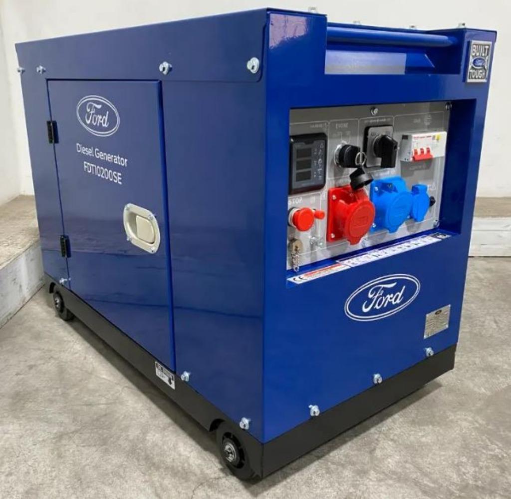 Ford Diesel Generator FDT10200SE 230V / 400 V - 8.100W, Ophalen, Dieselolie, Geluidgedempt, Nieuw