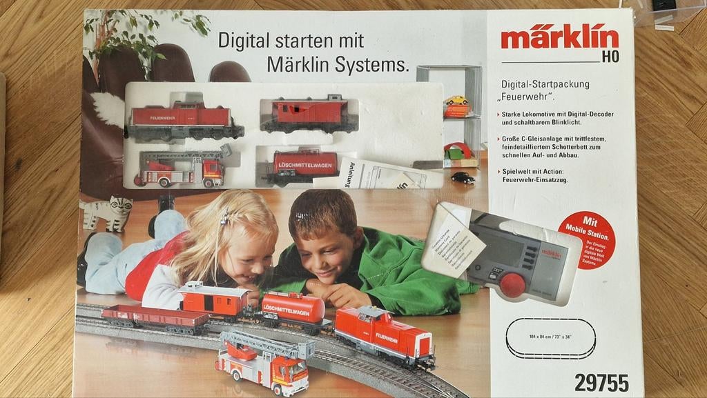 Märklin digitale startset + rails, wissels, huisjes & wagons, Hobby en Vrije tijd, Ophalen of Verzenden