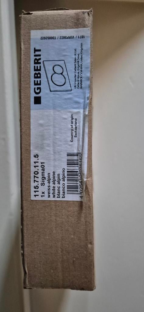 Geberit Sigma01 Bedieningsplaat - Nieuw in doos, Ophalen of Verzenden