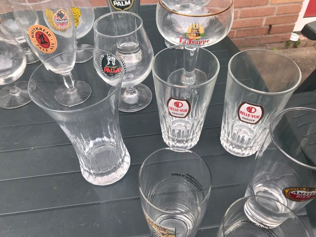 Glazen, Verzamelen, Glas en Borrelglaasjes, Zo goed als nieuw, Bierglas, Ophalen of Verzenden