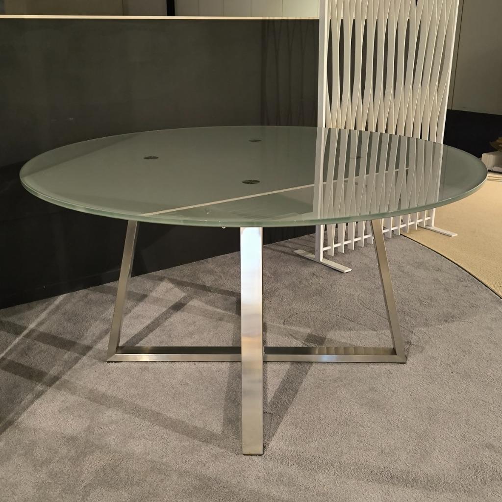 NIEUW: Eetkamertafel Talik Glas Rond, Huis en Inrichting, Tafels | Eettafels, Nieuw, 150 tot 200 cm, 150 tot 200 cm, Vijf personen of meer