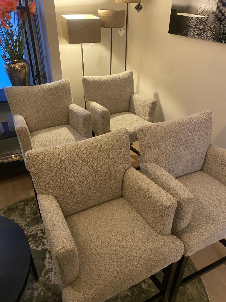 Barstoelen set van 2, Ophalen, Met voetsteun, 60 tot 90 cm, Nieuw
