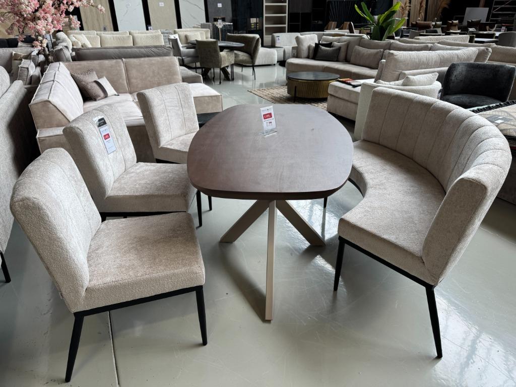 Eetkamerstoel | Eetbank curve | Snel leverbaar | Utrecht, Huis en Inrichting, Stoelen, Ophalen, Info@trendvortex.com, Overige kleuren