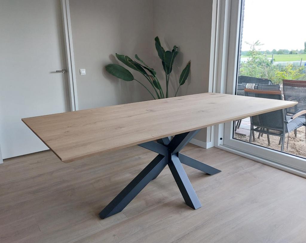 NIEUWE Rechte Massief Eiken Eettafels - Alle Maten - Matrix