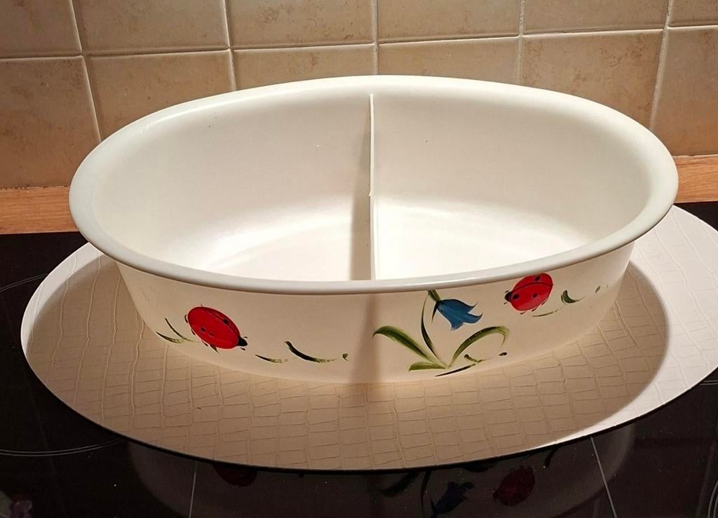 Waskom BéBé Jou vintage, lieveheersbeestjes, Gebruikt, Porselein of Keramiek, Schaal, Ophalen of Verzenden