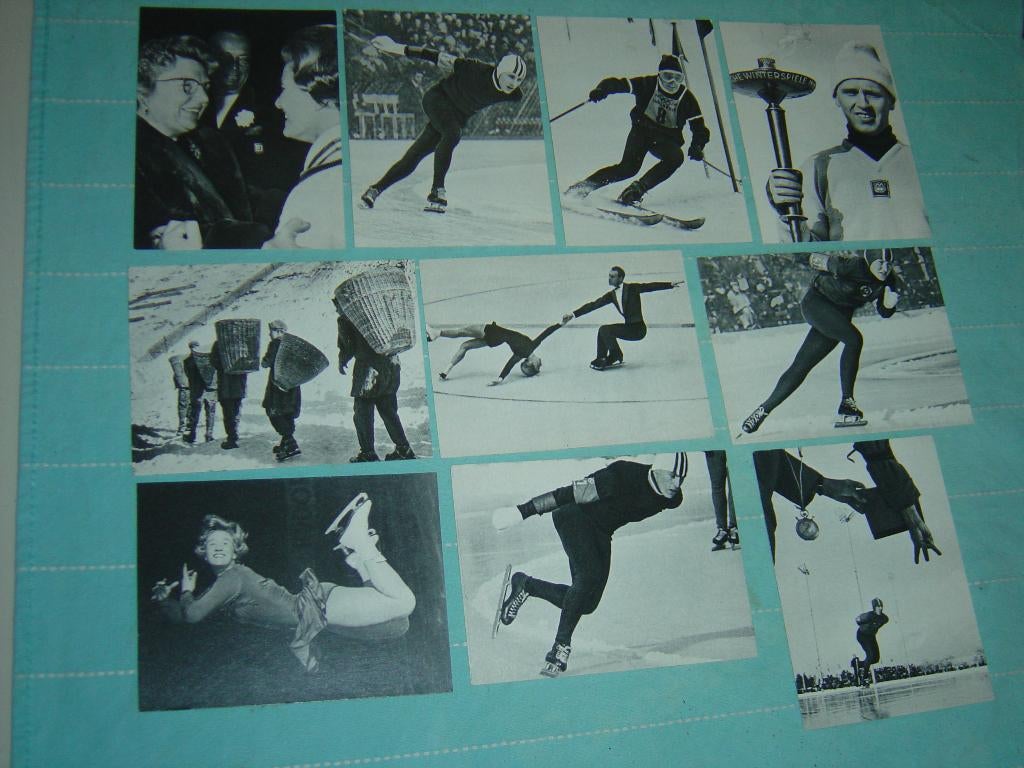 1) Zwart-wit Sportplaatjes Olympische spelen 1964, Ophalen of Verzenden, Zo goed als nieuw, Plaatje