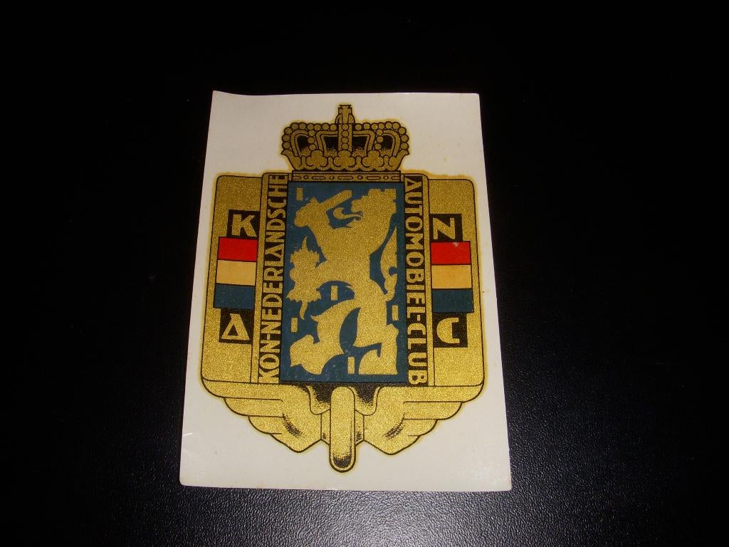 Raamsticker K.N.A.C Kon Nederlandsche Automobiel Club, Verzamelen, Ophalen of Verzenden, Zo goed als nieuw, Auto's