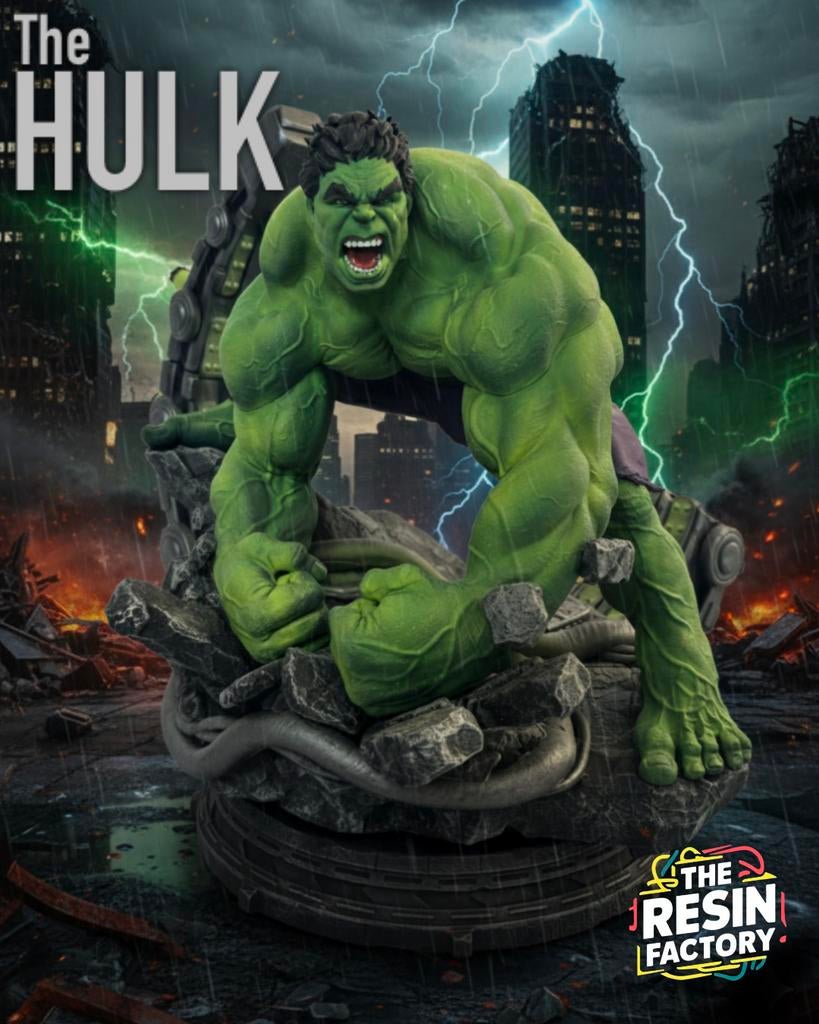 VERKOCHT! 1:6 Hulk statue (custom), Ophalen of Verzenden, Zo goed als nieuw, Overige typen