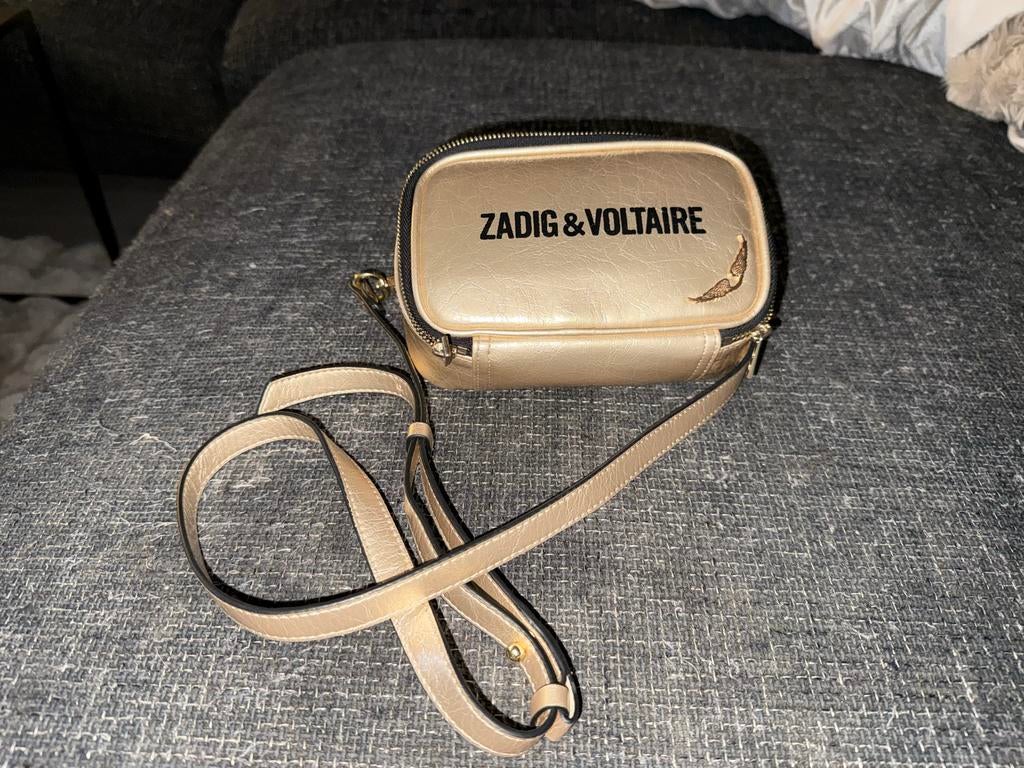 Zadig & Voltaire Gouden Tasje, Sieraden, Tassen en Uiterlijk, Tassen | Damestassen, Ophalen of Verzenden, Zo goed als nieuw, Geel