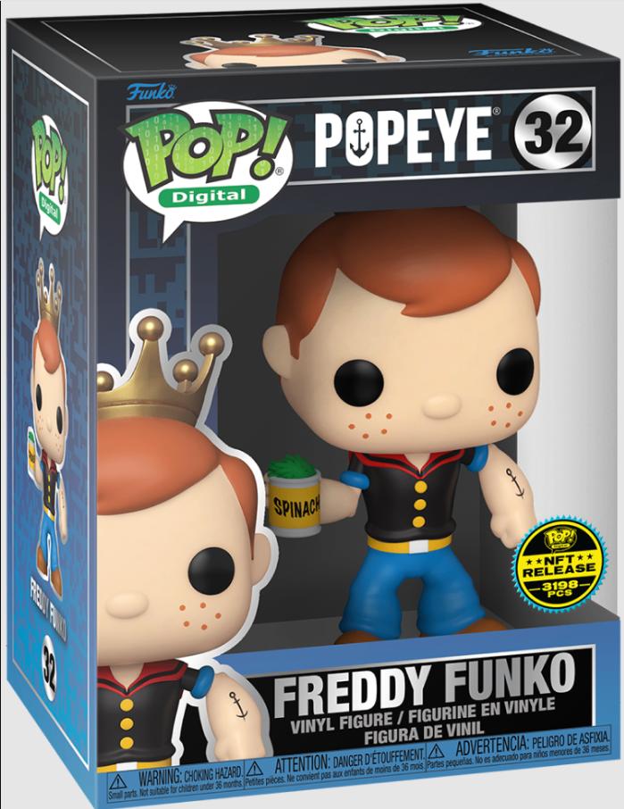 Popeye – Freddy Funko #32 NFT Royalty Exclusive (LE 3.198), Ophalen of Verzenden, Nieuw