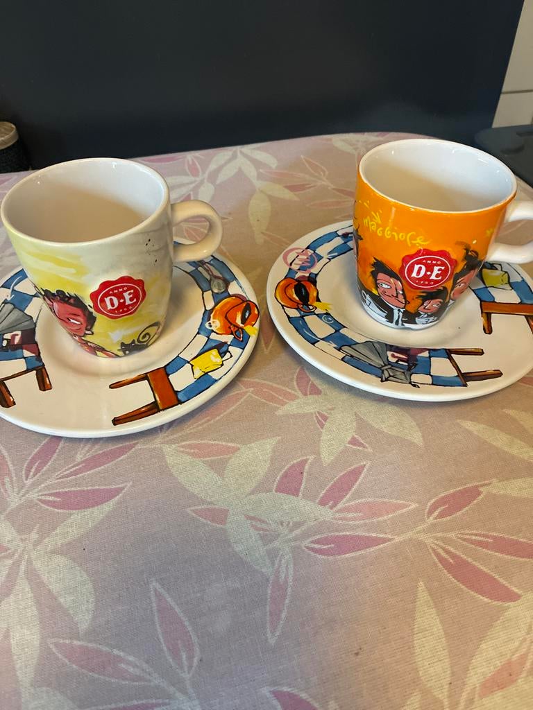 Twee D E Kopjes en Schotels Selwyn, Huis en Inrichting, Keuken | Servies, Ophalen of Verzenden, Zo goed als nieuw, Overige stijlen