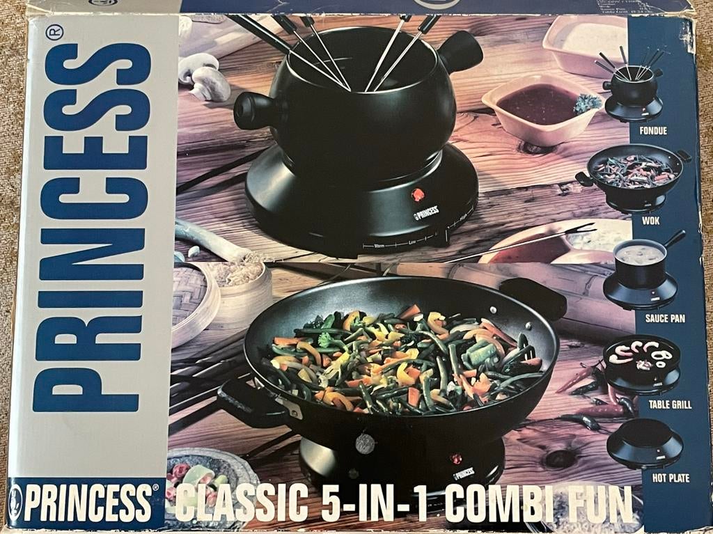 Nieuw! Princess Classic 5-in-1 Combi Fun, Witgoed en Apparatuur, Gourmetstellen, Ophalen of Verzenden, Nieuw, 4 t/m 7 personen