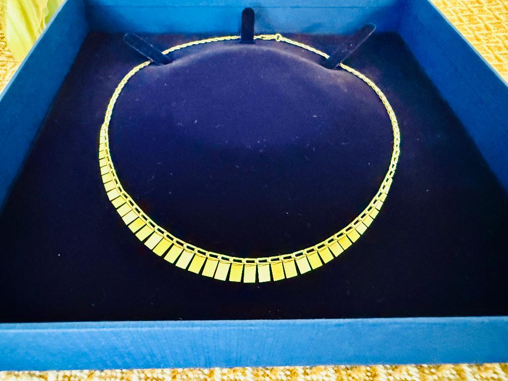 Vintage Tricolor 18K Goldkette, Ophalen of Verzenden, Gebruikt, Goud, Goud