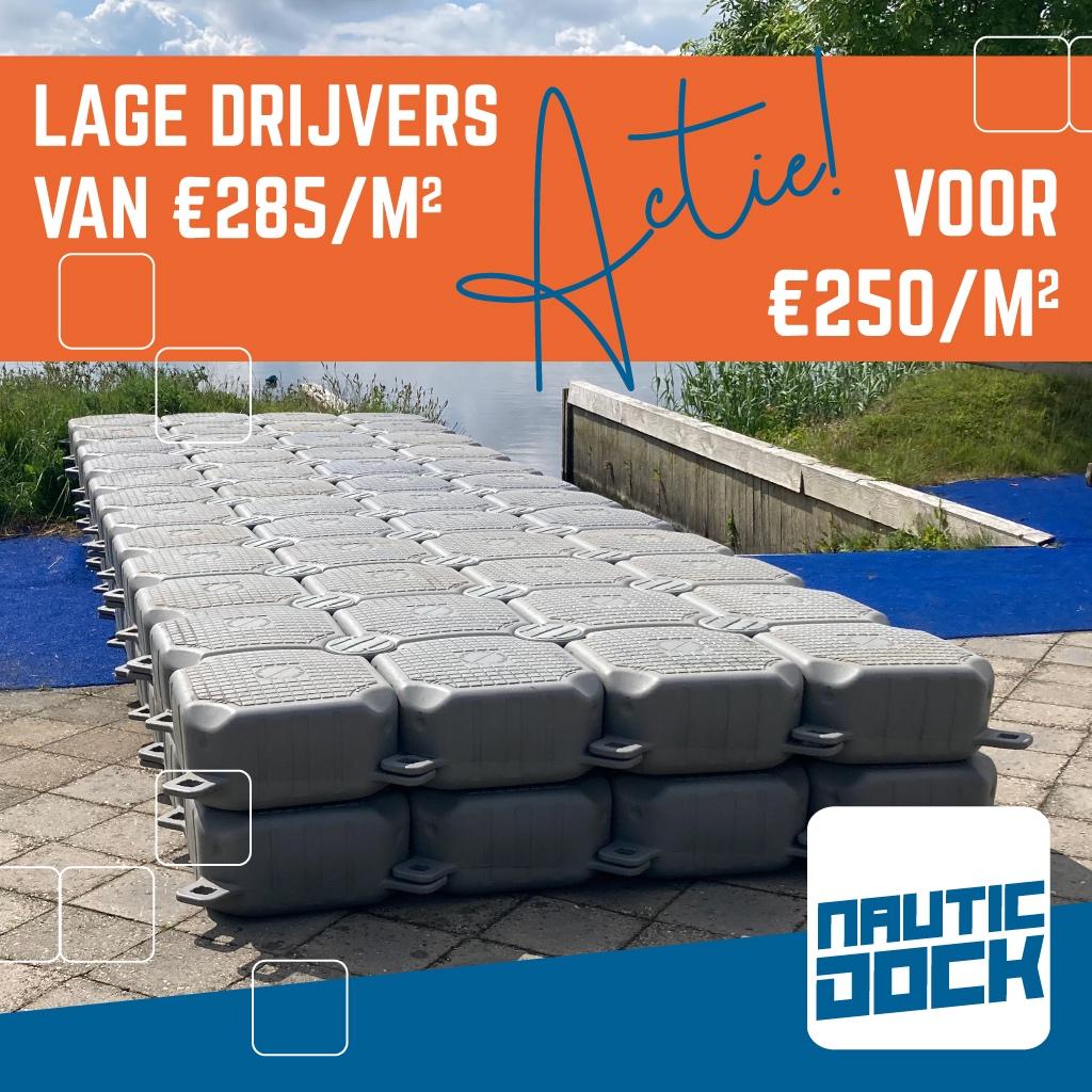 Ponton 2,0 x 4,0 meter | NauticDock Werkvlot Steiger Drijver, Watersport en Boten, Info@nauticnederland.nl, Overige typen, Nieuw