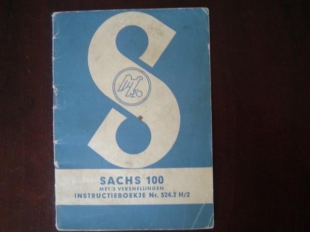 Sachs 100 met 3 versnellingen instructie boekje, Motoren, Handleidingen en Instructieboekjes, Ophalen of Verzenden, Overige merken