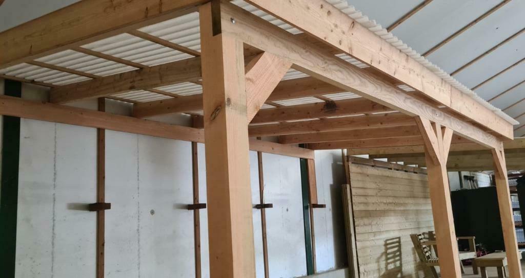 Veranda Douglas Overkapping Muuraanbouw Carport pergola, Tuin en Terras, Ophalen, Nieuw, Veranda