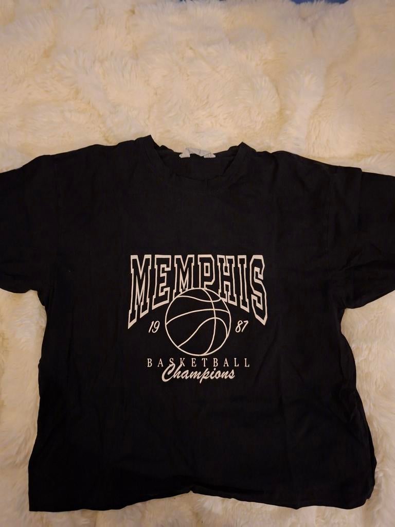 Primark Zwart Memphis Basketball Shirt - Maat S, Primark, Zwart, Ophalen of Verzenden, Zo goed als nieuw