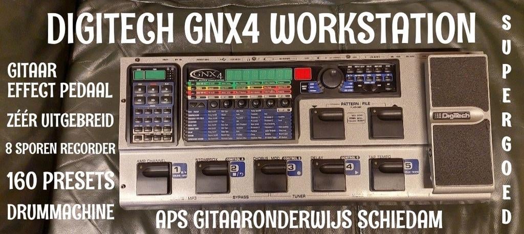 DIGITECH GNX4 INCL.POWER SUPPLY OWNERS MANUEL ETC, Muziek en Instrumenten, Effecten, Ophalen of Verzenden, Zo goed als nieuw, Delay of Echo