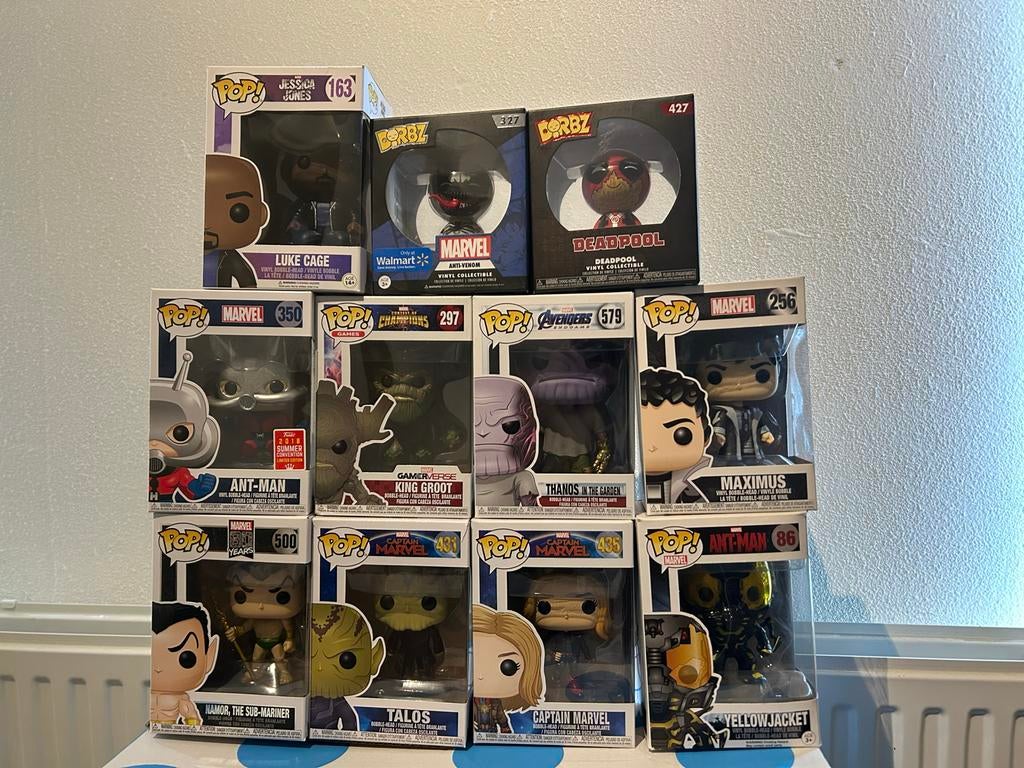 Funko pops marvel, Ophalen of Verzenden, Zo goed als nieuw