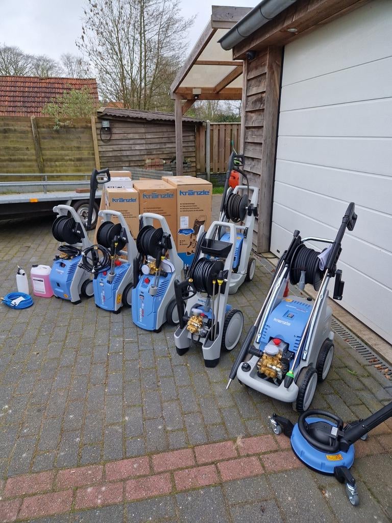Nieuwe Kranzle hogedrukreinigers zoals K1050  K1152 895-1, Tuin en Terras, Hogedrukreinigers, Nieuw, Ophalen of Verzenden, Met regelbare waterdruk