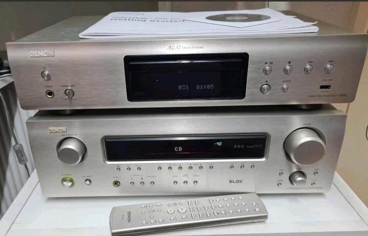 Denon set receiver dra-500ae + cd speler dcd-720ae, Ophalen of Verzenden, Cd-speler, Denon