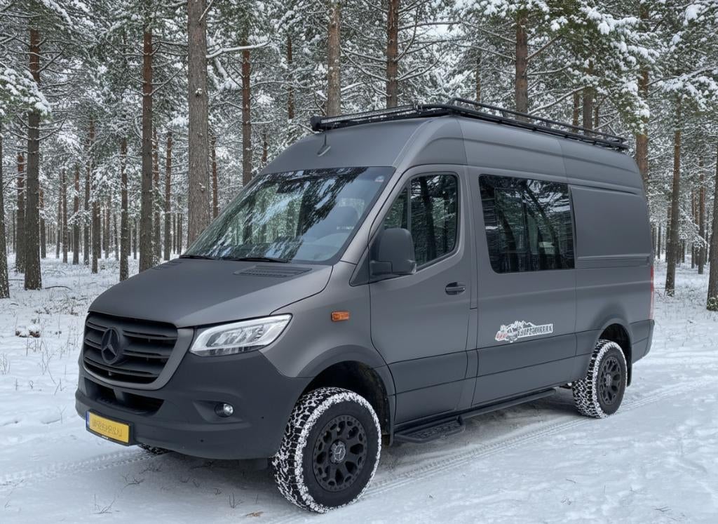 Mercedes Sprinter 4x4 V6 by DutchVanParts, Automaat, Buscamper of Camperbus, Tot en met 2, Mercedes-Benz