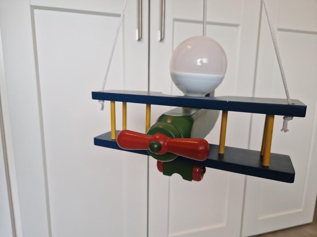 Vliegtuig Plafondlamp Kinderkamer, Ophalen, Gebruikt, Kindvriendelijk, Overige materialen