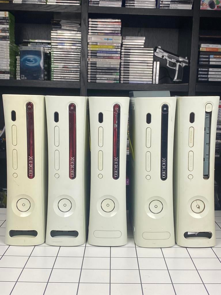 Xbox 360 Consoles – Jasper Arcade + Falcon + Core, Spelcomputers en Games, Spelcomputers | Xbox 360, Gebruikt, 60 GB, 360 Arcade of Core