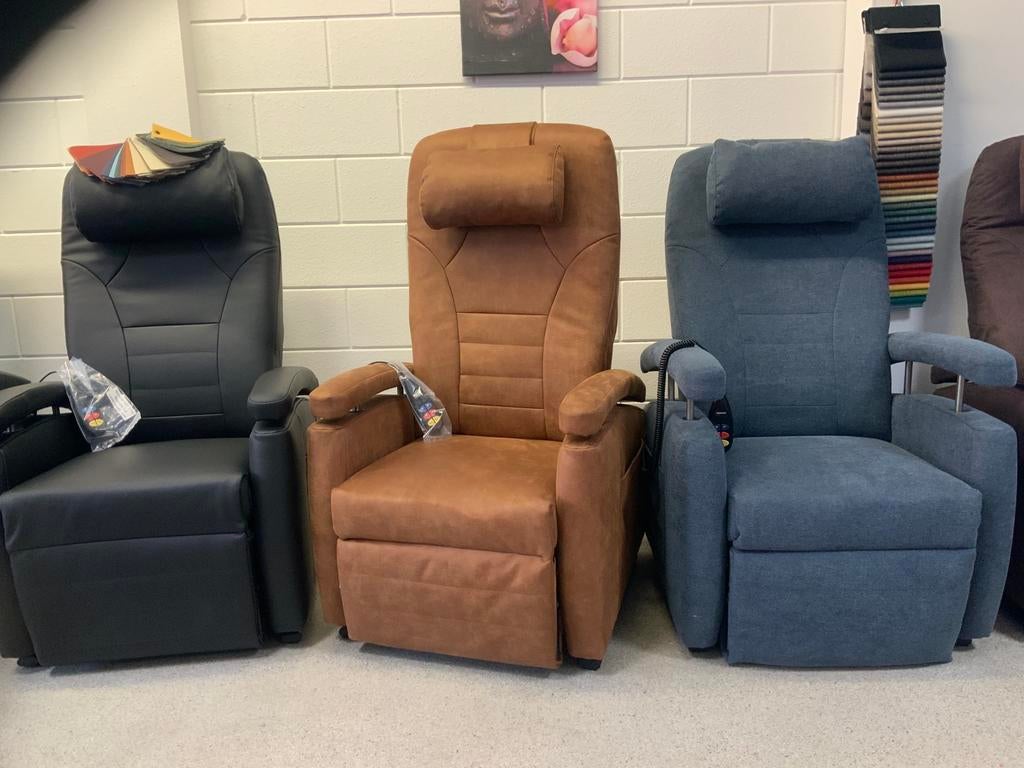 Fitform sta op stoel relax fauteuil 3 motoren gratis bezorgd, In alle kleuren maat S tot XL, Nieuw, Ophalen of Verzenden, Stof