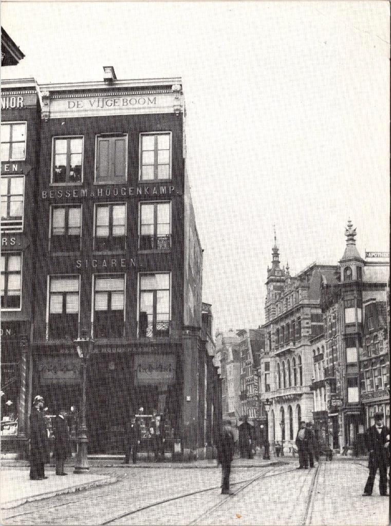Rokin vanaf de Dam - Amsterdam 1896, Ophalen of Verzenden, Voor 1920, Ongelopen, Noord-Holland