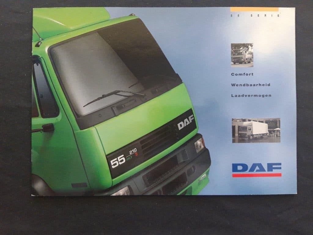 folder DAF 55 serie modeljaar 1996 - NL, Ophalen of Verzenden, Zo goed als nieuw, Overige merken, DAF Trucks