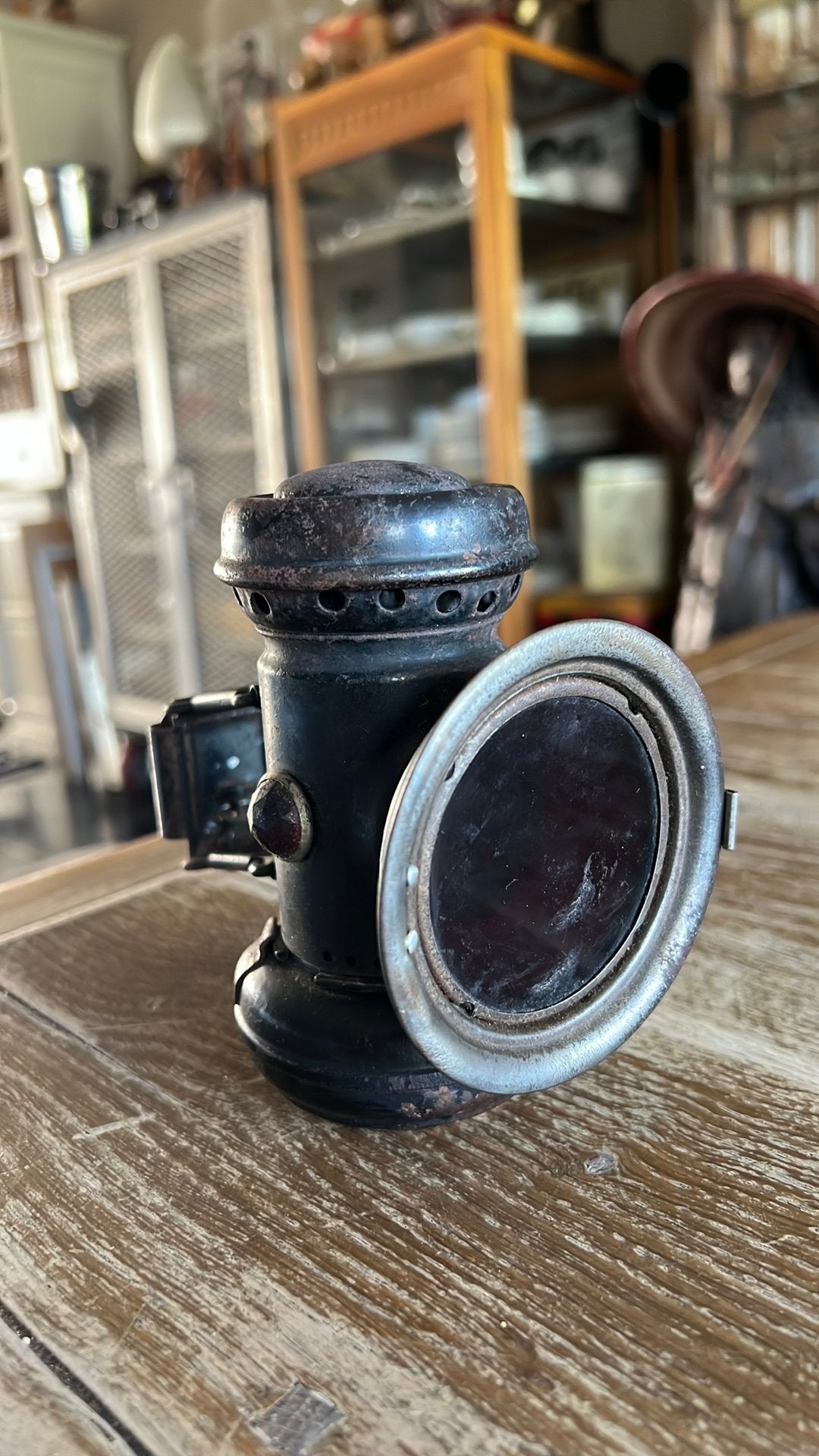 Prachtige antieke  / olielamp (circa 1900-1920), Ophalen of Verzenden