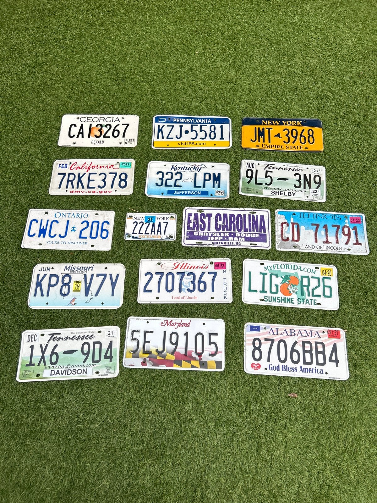 Originele Amerikaanse nummerborden / kentekenplaten, Ophalen of Verzenden, Gebruikt