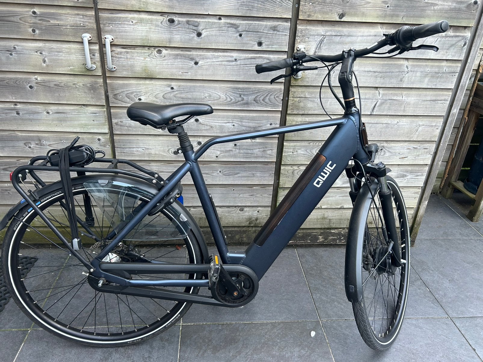 Qwic Urban elektrische heren fiets, 55 tot 59 cm, Ophalen, Zo goed als nieuw