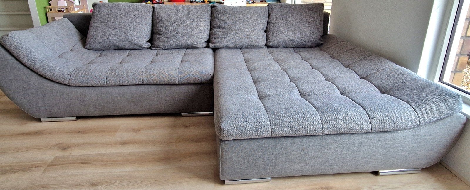 XXL Hoekbank 280x180 | Slaapbank | Opbergruimte, Huis en Inrichting, Ophalen, Zo goed als nieuw, Stof, Lounge/ modern/design