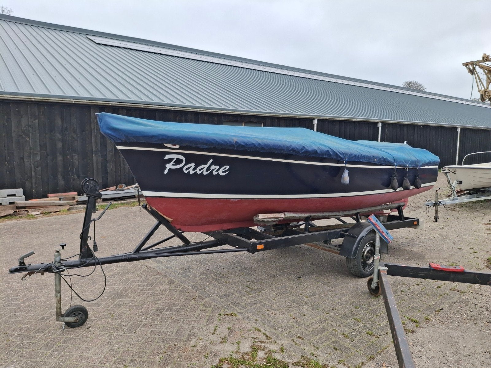 no nonsems sloep 5 meter yanmar diesel trailer dekkleed, Binnenboordmotor, Diesel, Kussenset, Polyester