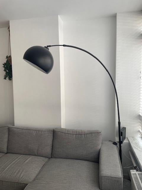 Matzwarte booglamp, Ophalen, Gebruikt, Scandinavisch, Metaal