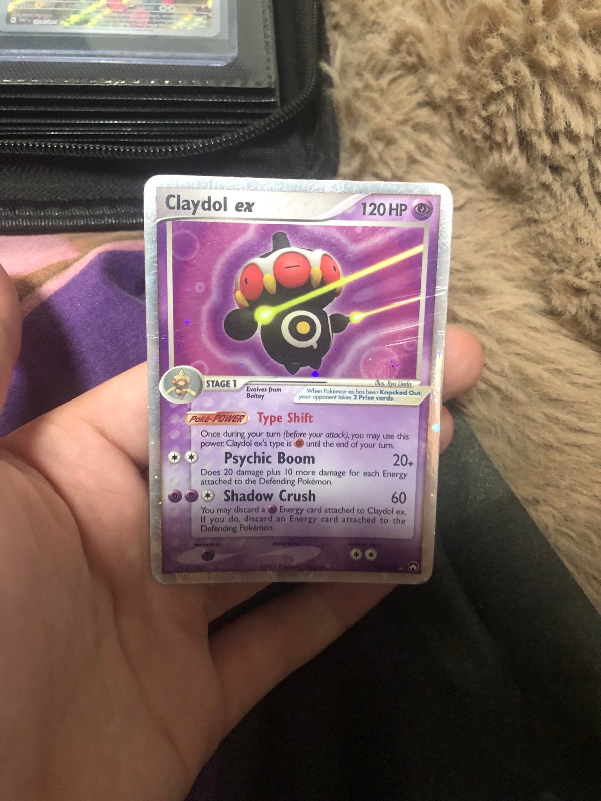 Claydol ex 120 HP Pokémon kaart, Ophalen of Verzenden, Gebruikt, Losse kaart, Foil