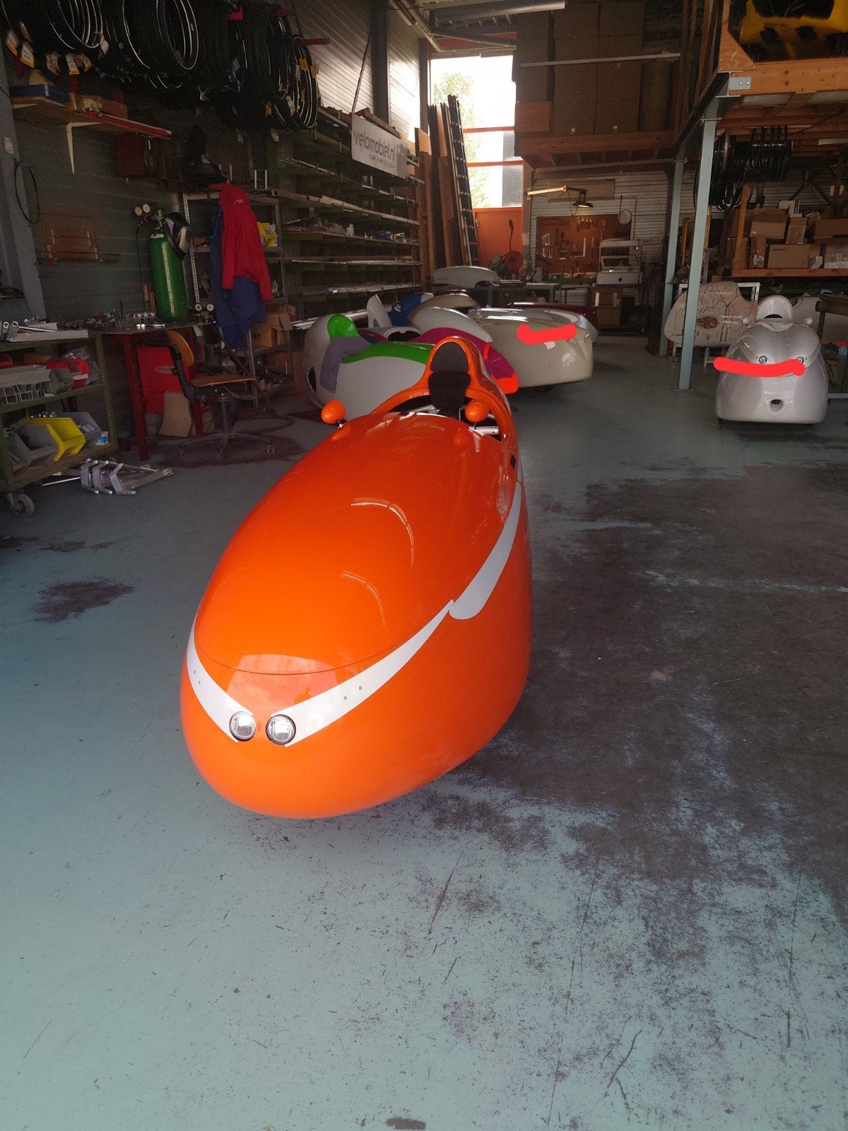 Velomobiel Quest Carbon 2017 - nr 818 Zo goed als nieuw, Fietsen en Brommers, Zo goed als nieuw, Cabine, Trommelrem, Ophalen