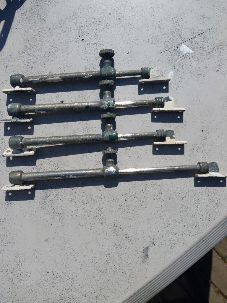 Set van 4 vintage raamuitzetters, Ophalen of Verzenden, Gebruikt, IJzer, Overige typen