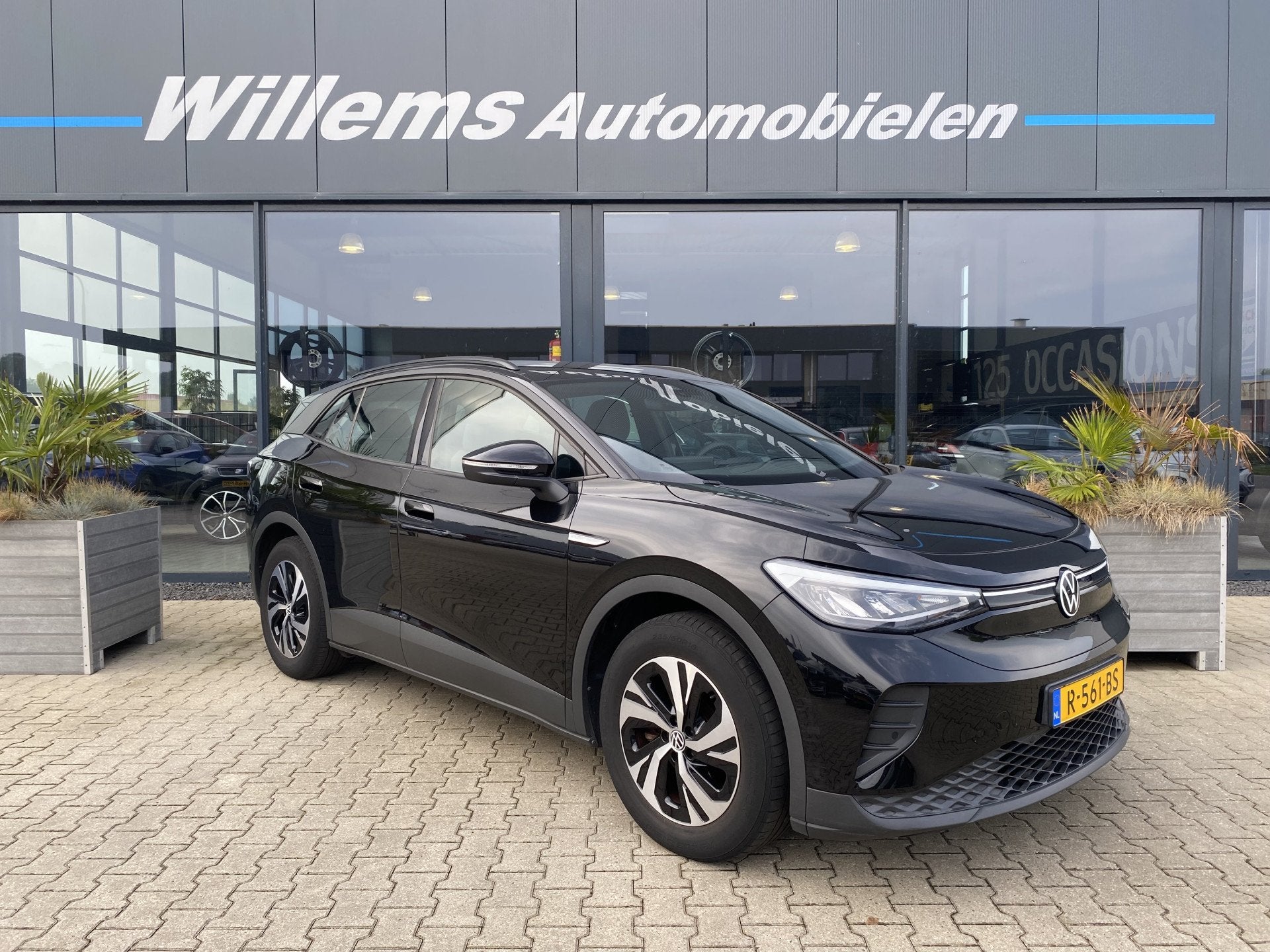 Volkswagen ID.4 Pure 52 kWh SOH 89 % App-Connect, Cruise Con, Auto's, Automaat, Gebruikt, Zwart, Met garantie (alle)