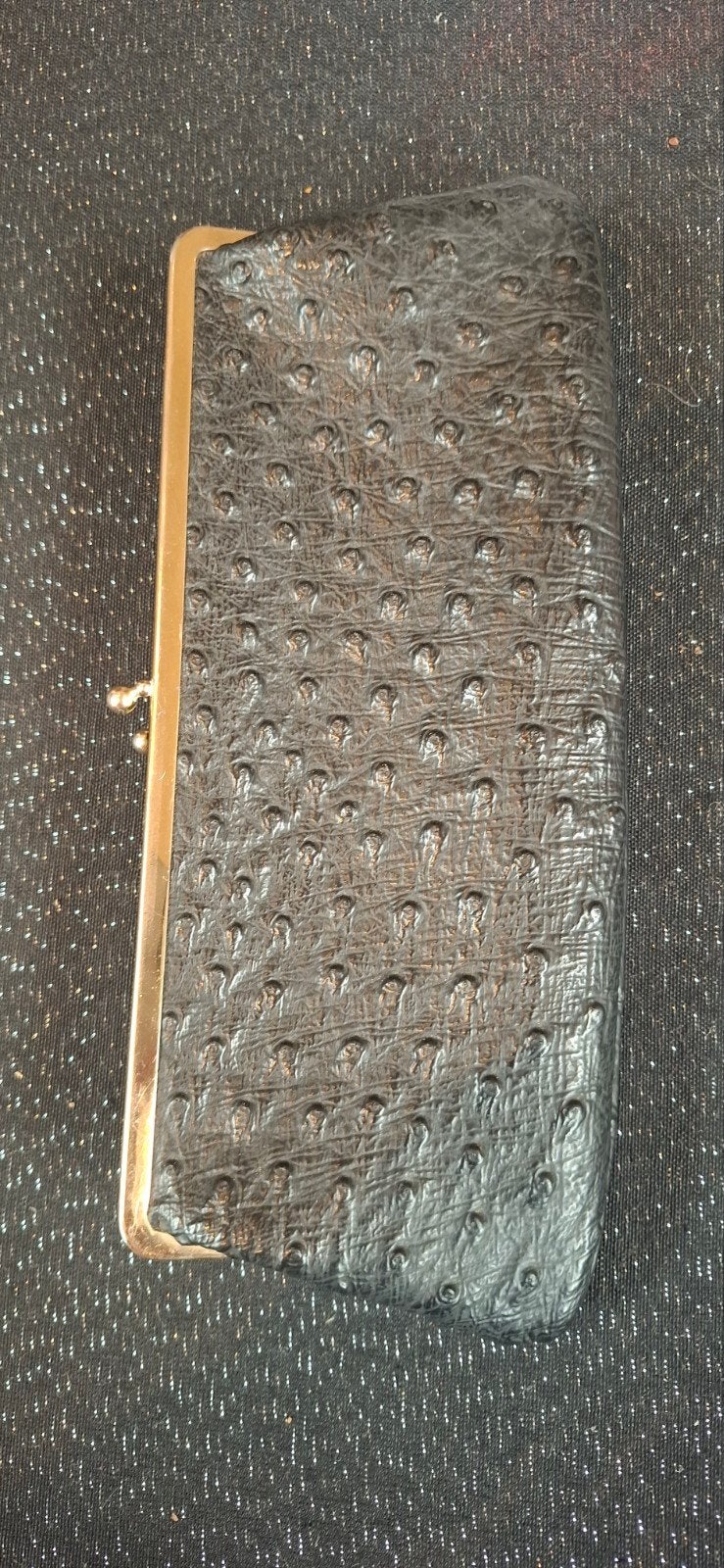 Antiek handtasje, zwart, 28 cm, Ophalen of Verzenden, Gebruikt, Zwart, Handtas
