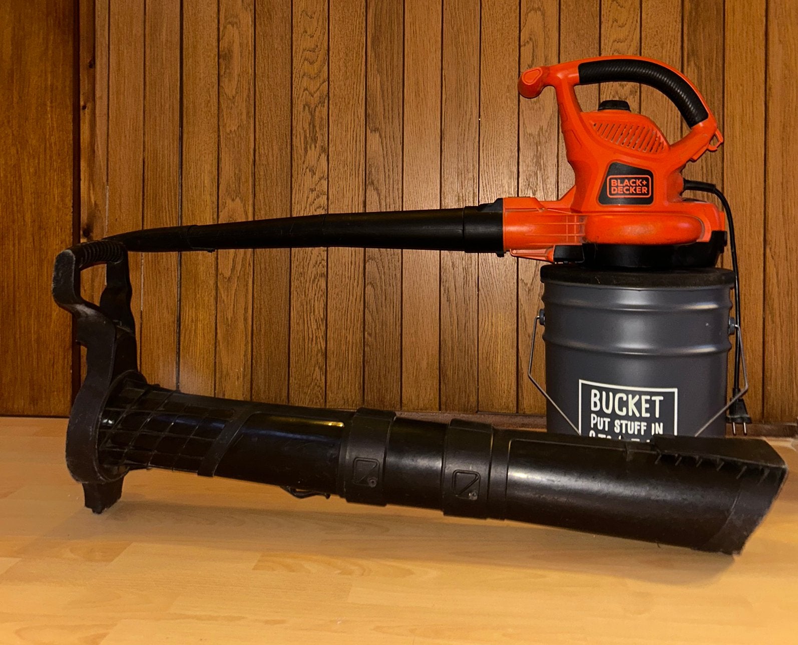 Black+Decker bladblazer met zuigfunctie, Tuin en Terras, Bladblazers, Ophalen, Gebruikt, Handgedragen, Met opvangzak