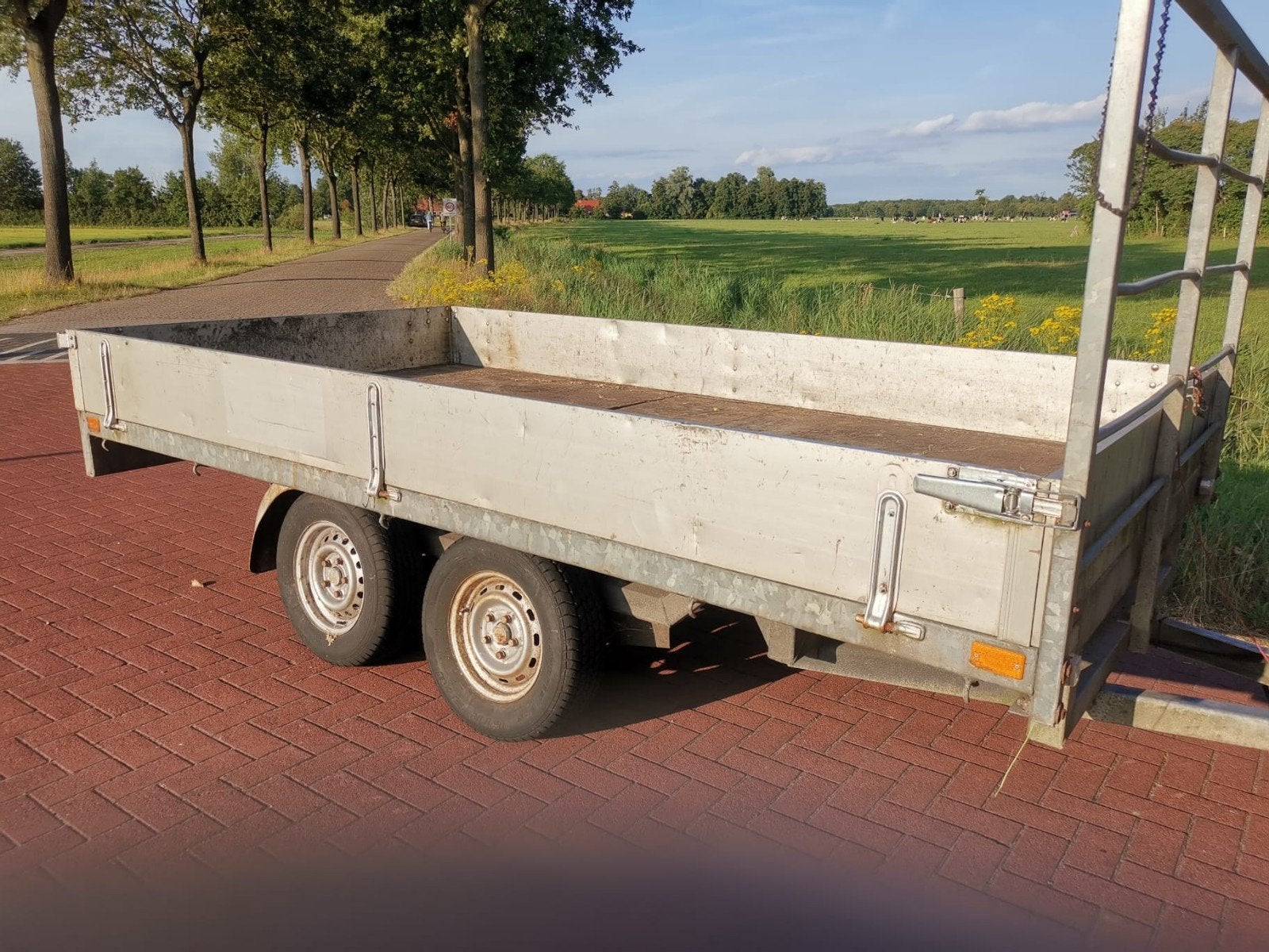 Eurotrailer tandemasser 2000 kg geremd – opknapper met afdek, Ophalen, Gebruikt