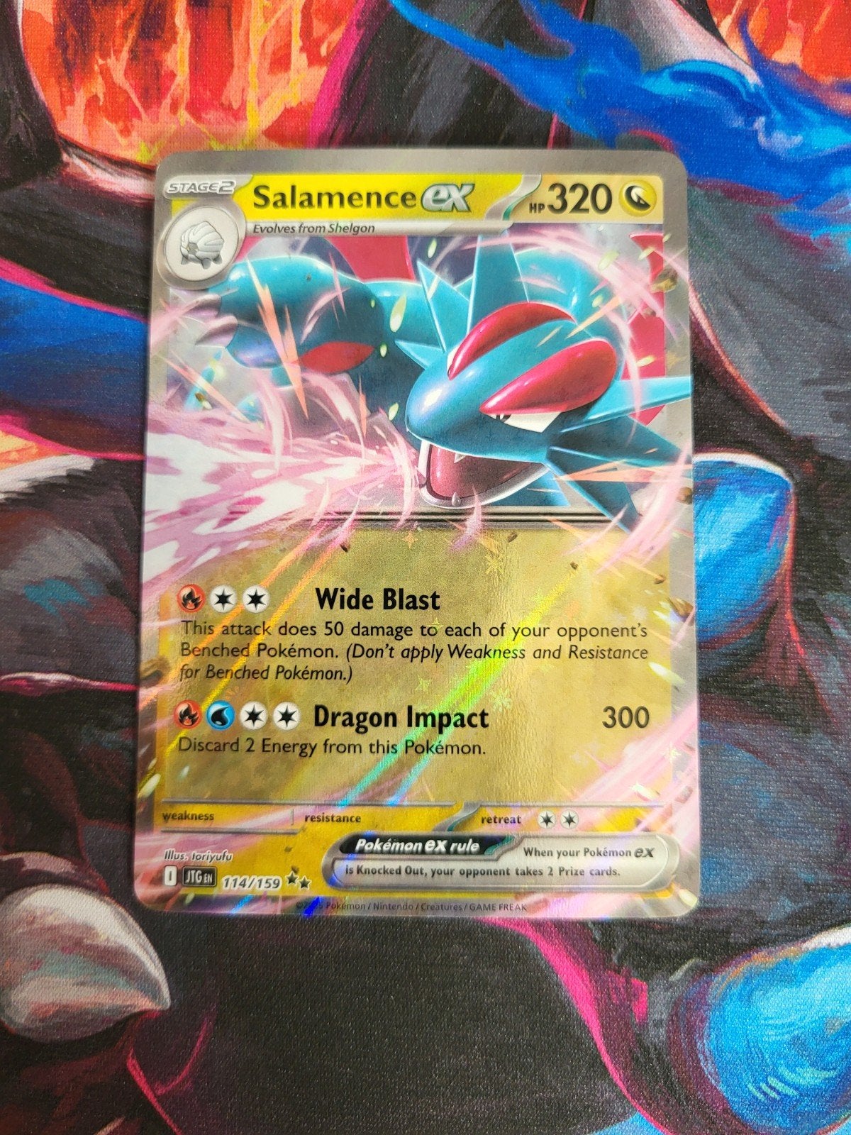 Salamence EX - Journey Together #114/159, Ophalen of Verzenden, Zo goed als nieuw