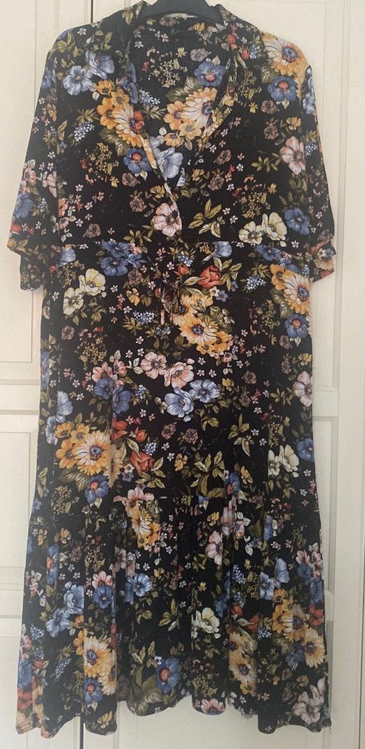 Ophilia geweldige viscose jurk 48, Ophalen of Verzenden, Zo goed als nieuw, Jurk