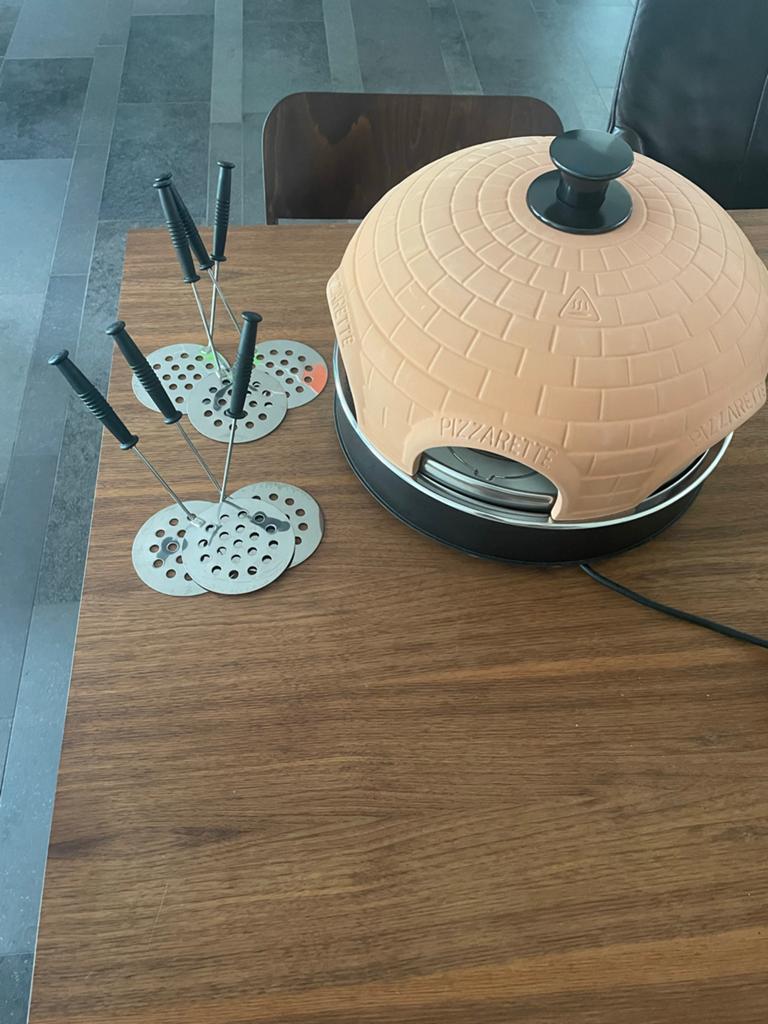 Emerio Pizzarette Cool Wall - Pizzaoven voor 6 personen, Ophalen of Verzenden, Zo goed als nieuw, 4 t/m 7 personen