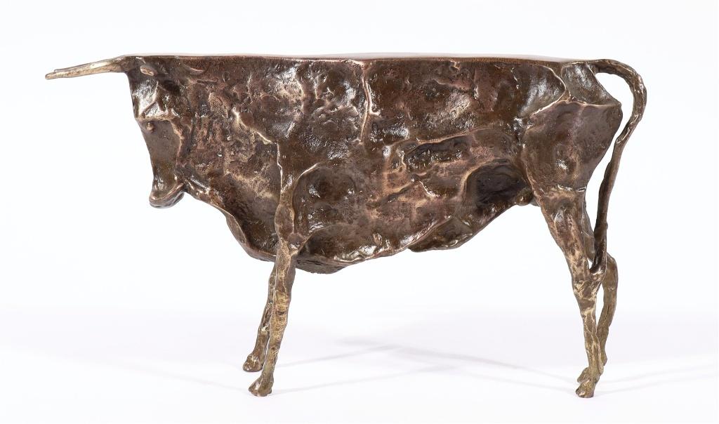 vintage brons abstract Beeld sculptuur Stier Picasso stijl, Ophalen of Verzenden, Brons, Beeld